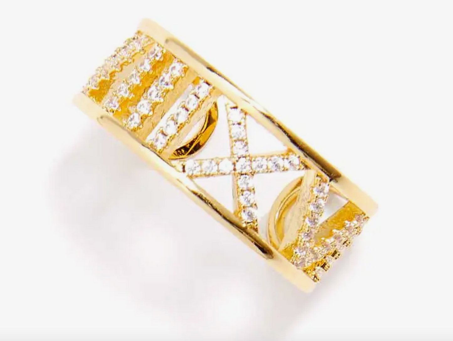 Crystal Cut Out Ring