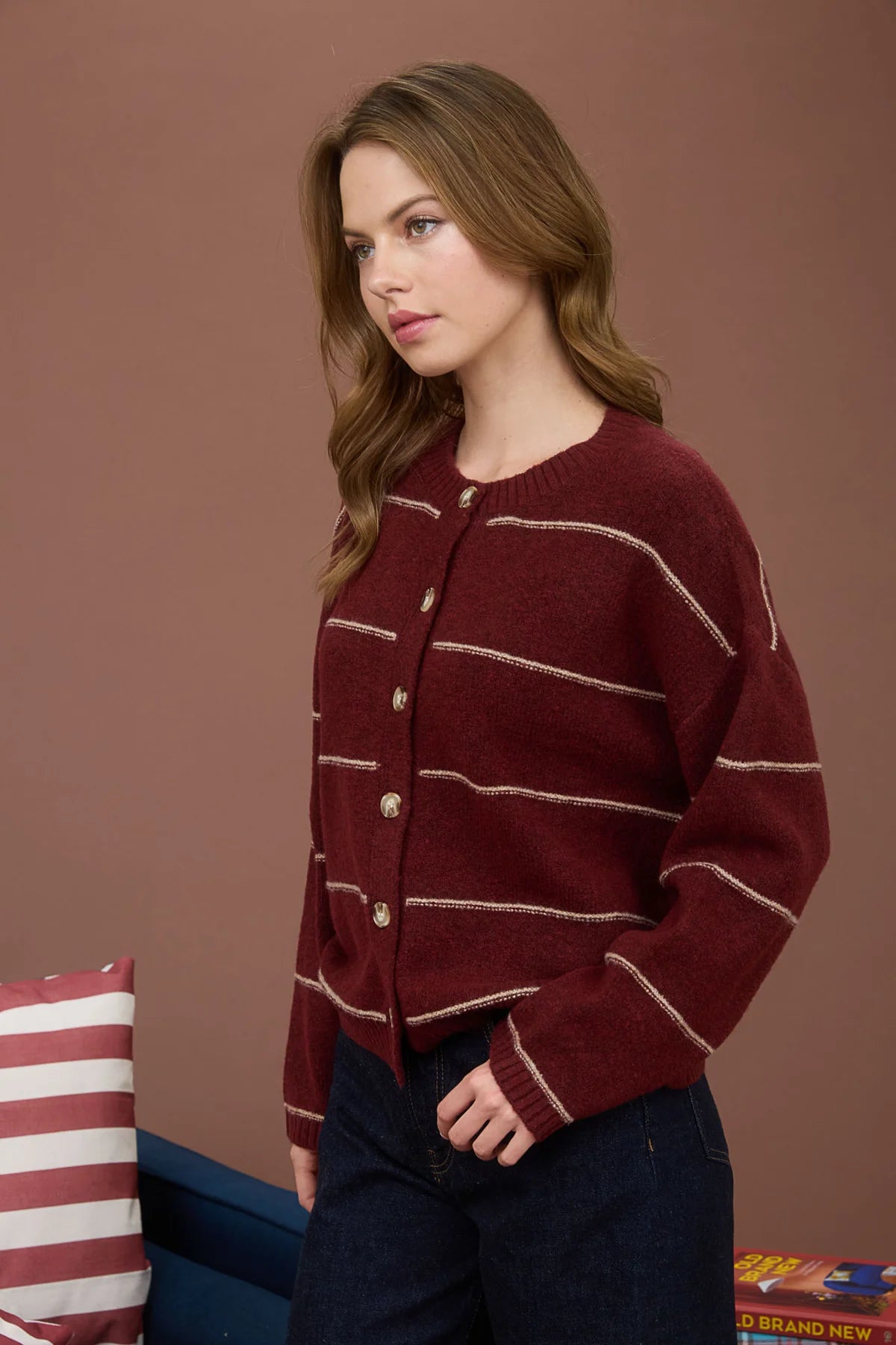 Redwood Stripe Cardigan