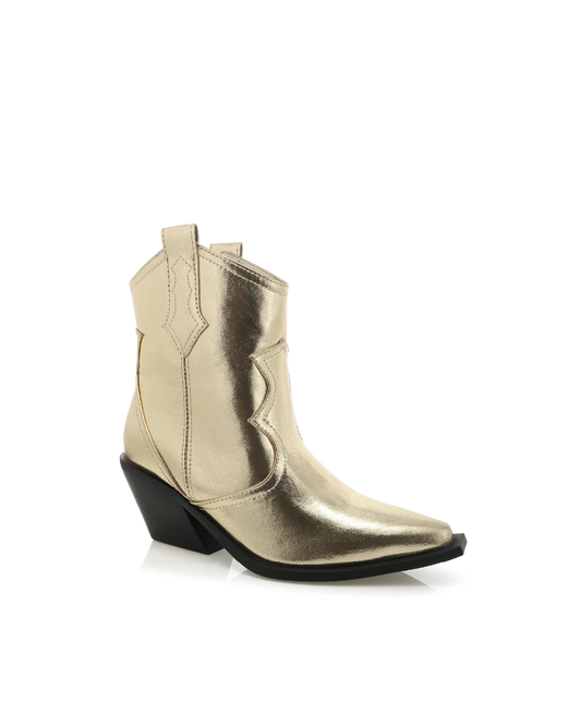 Ulira Gold Metallic Booties