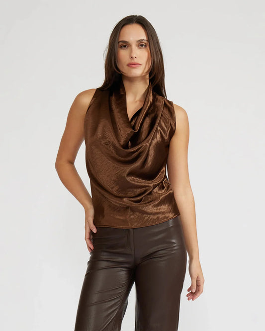 Dorothy Satin Bronze Top