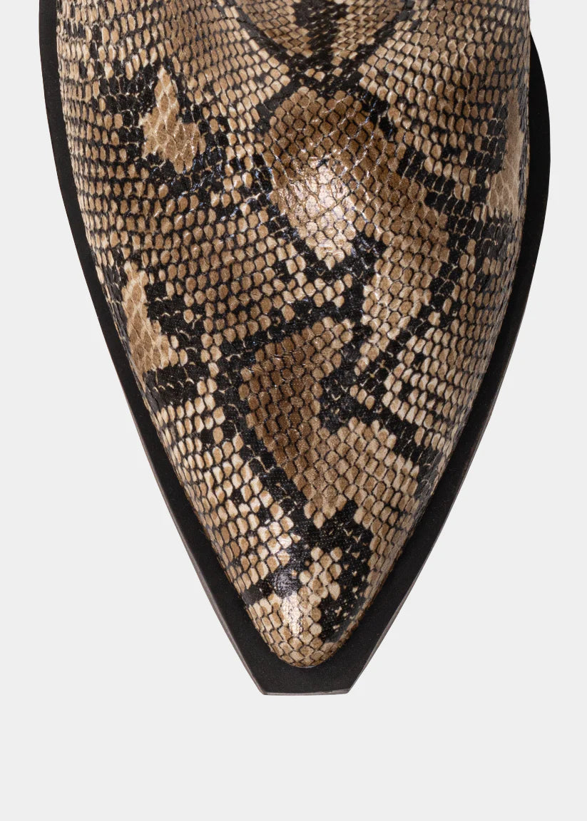 Zouzou Natural Snake Western Boot