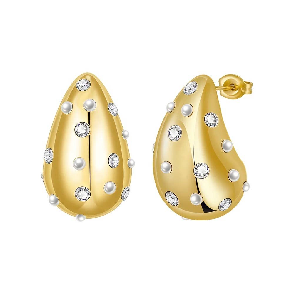 Raindrop Pearl Earring