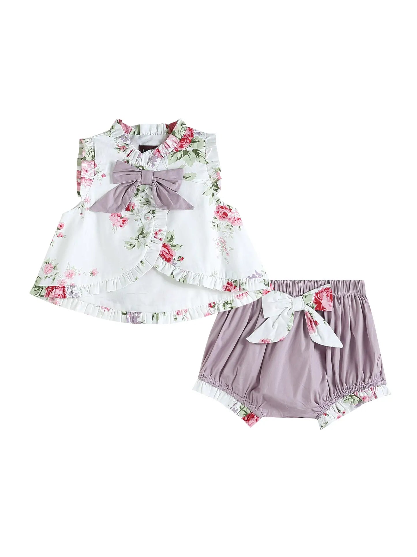 Ruffles & Bows Top + Bloomer Set