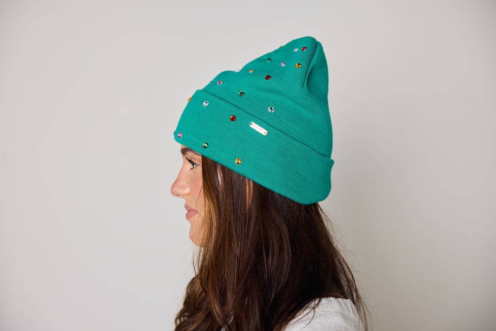 Decked in Emerald Beanie and Mittens Set