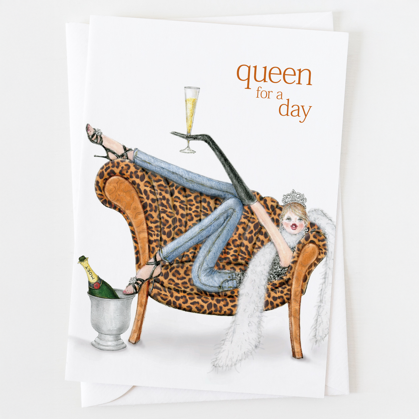 Queen For A Day Birthday Greeting Card