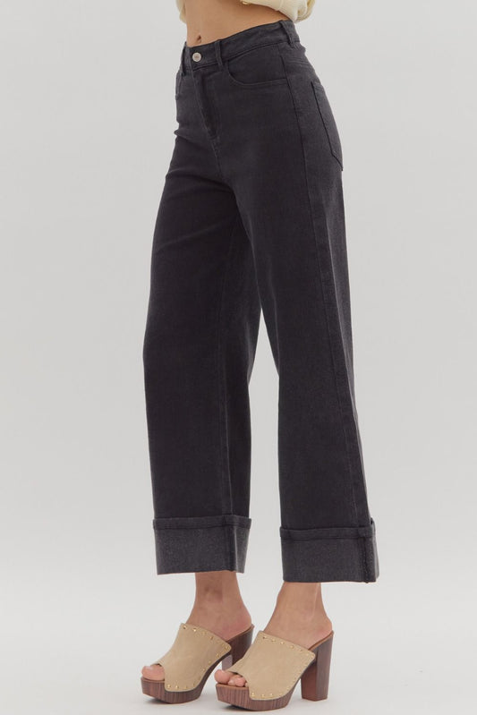 Off the Cuff Black Jeans