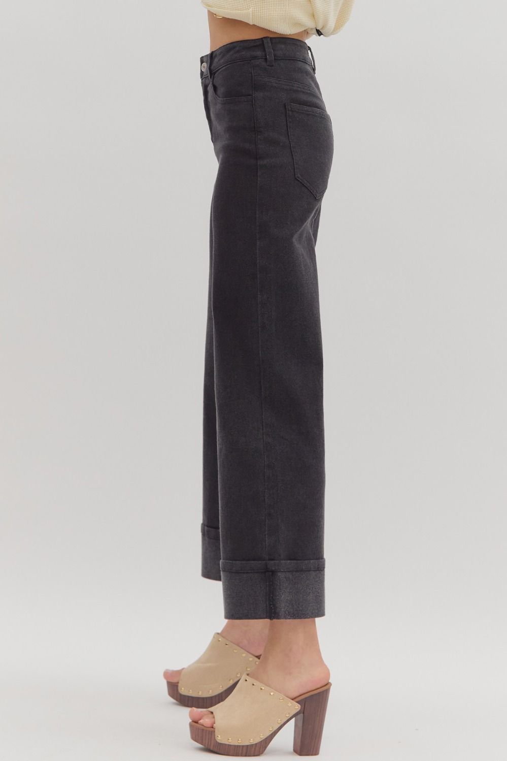 Off the Cuff Black Jeans