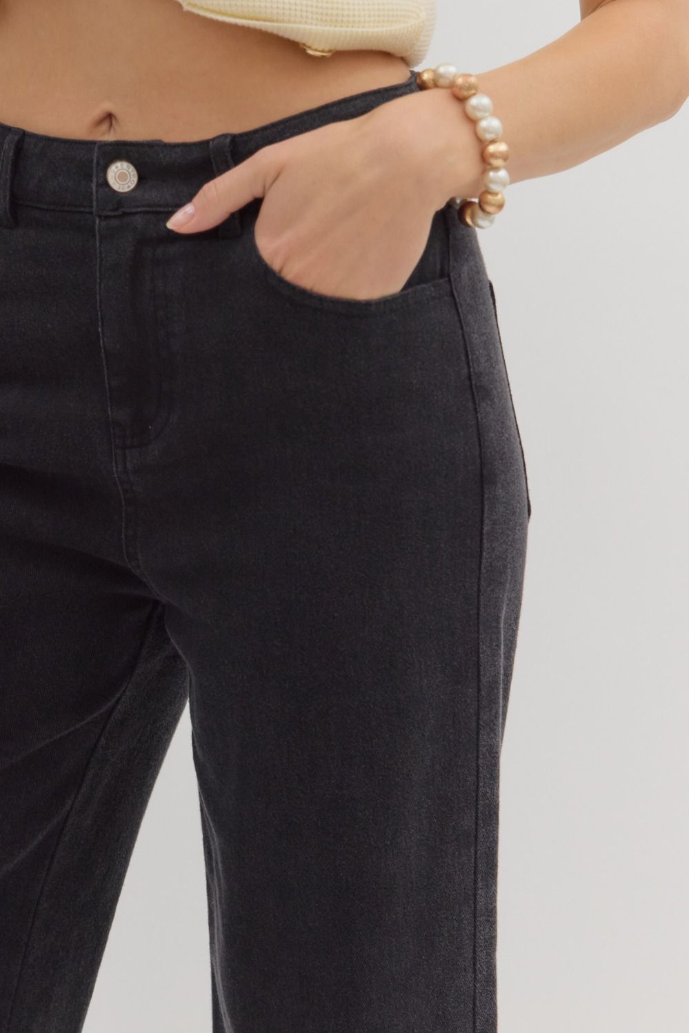 Off the Cuff Black Jeans