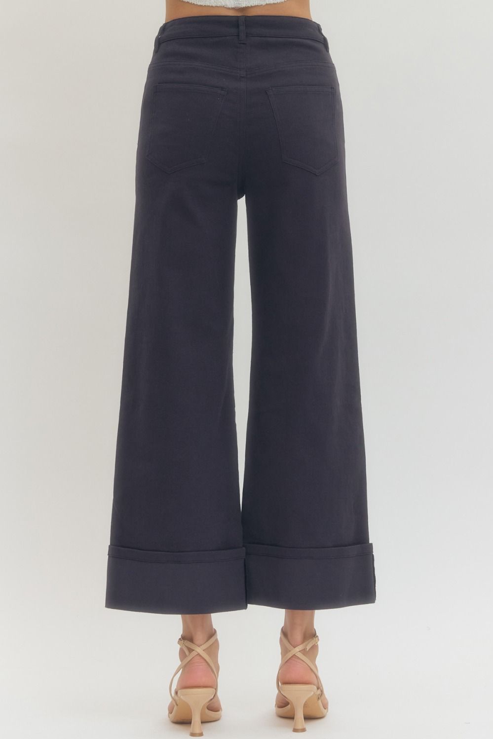 Navy Cute & Cuffed Pants