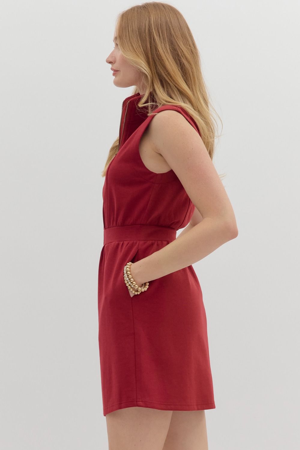 Cabernet Zip Up Dress