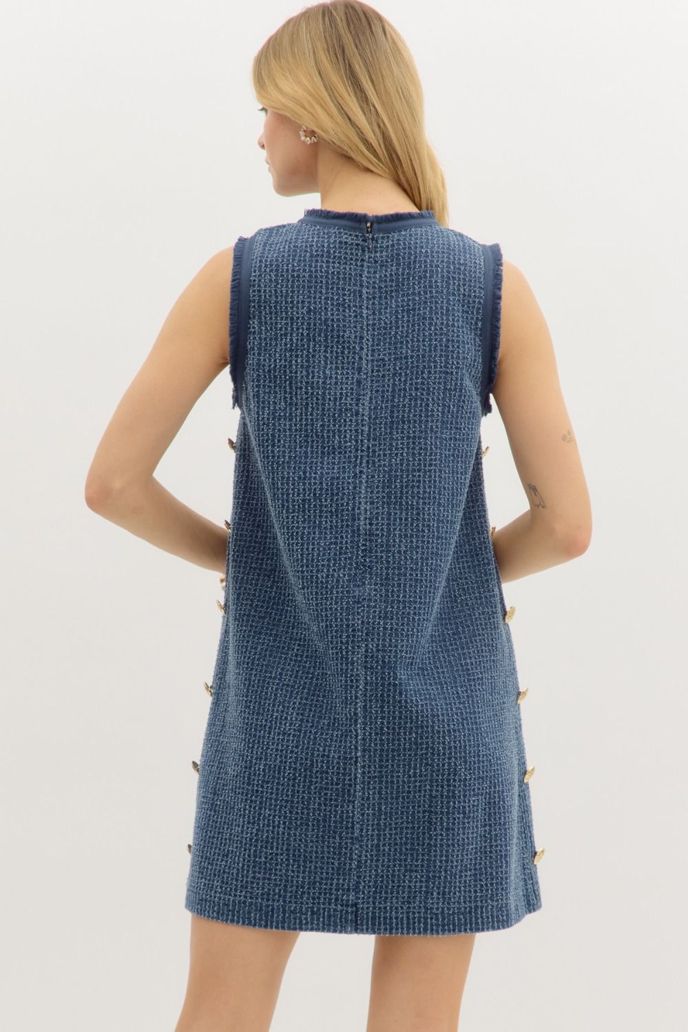 Twill & Trim Dress