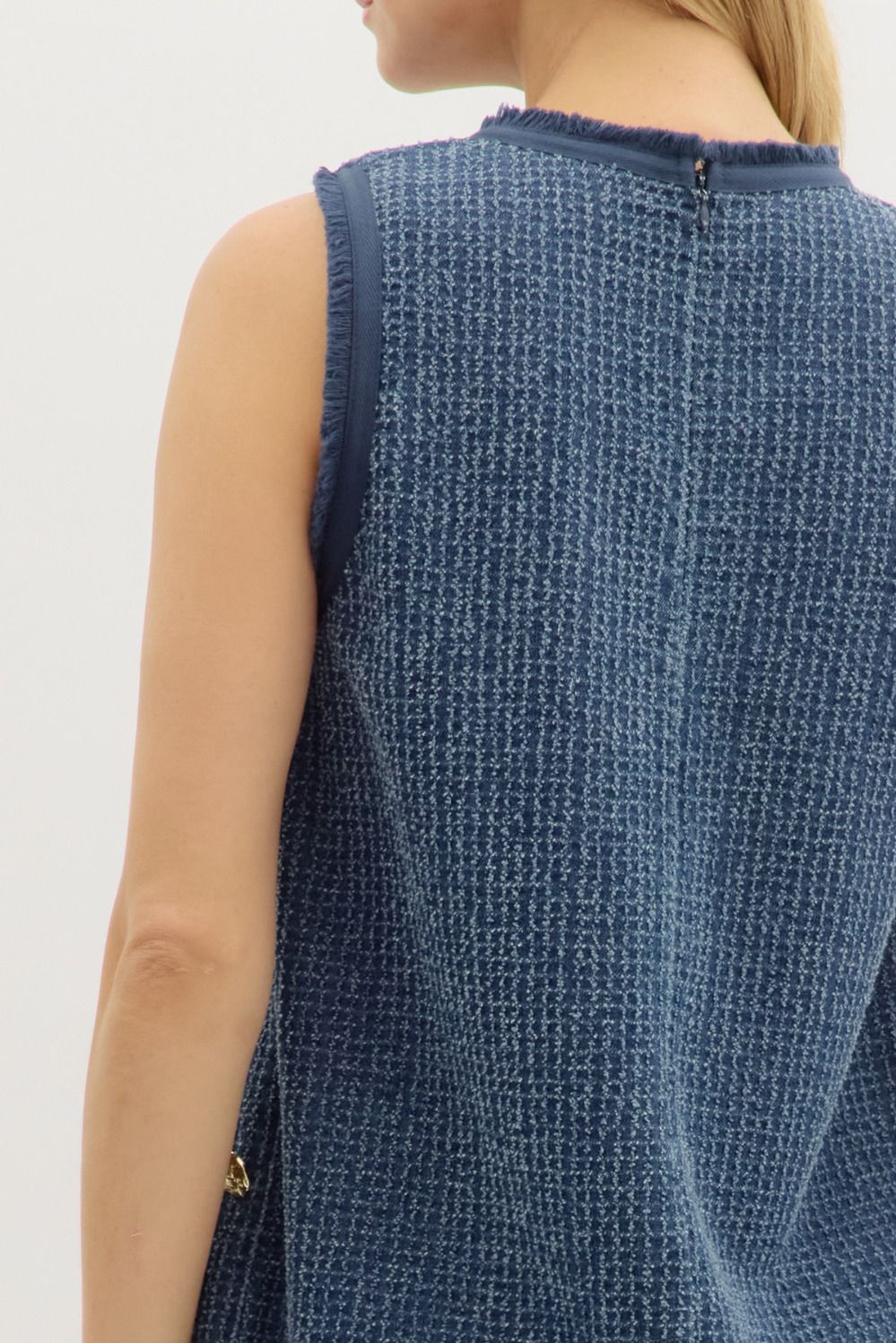 Twill & Trim Dress