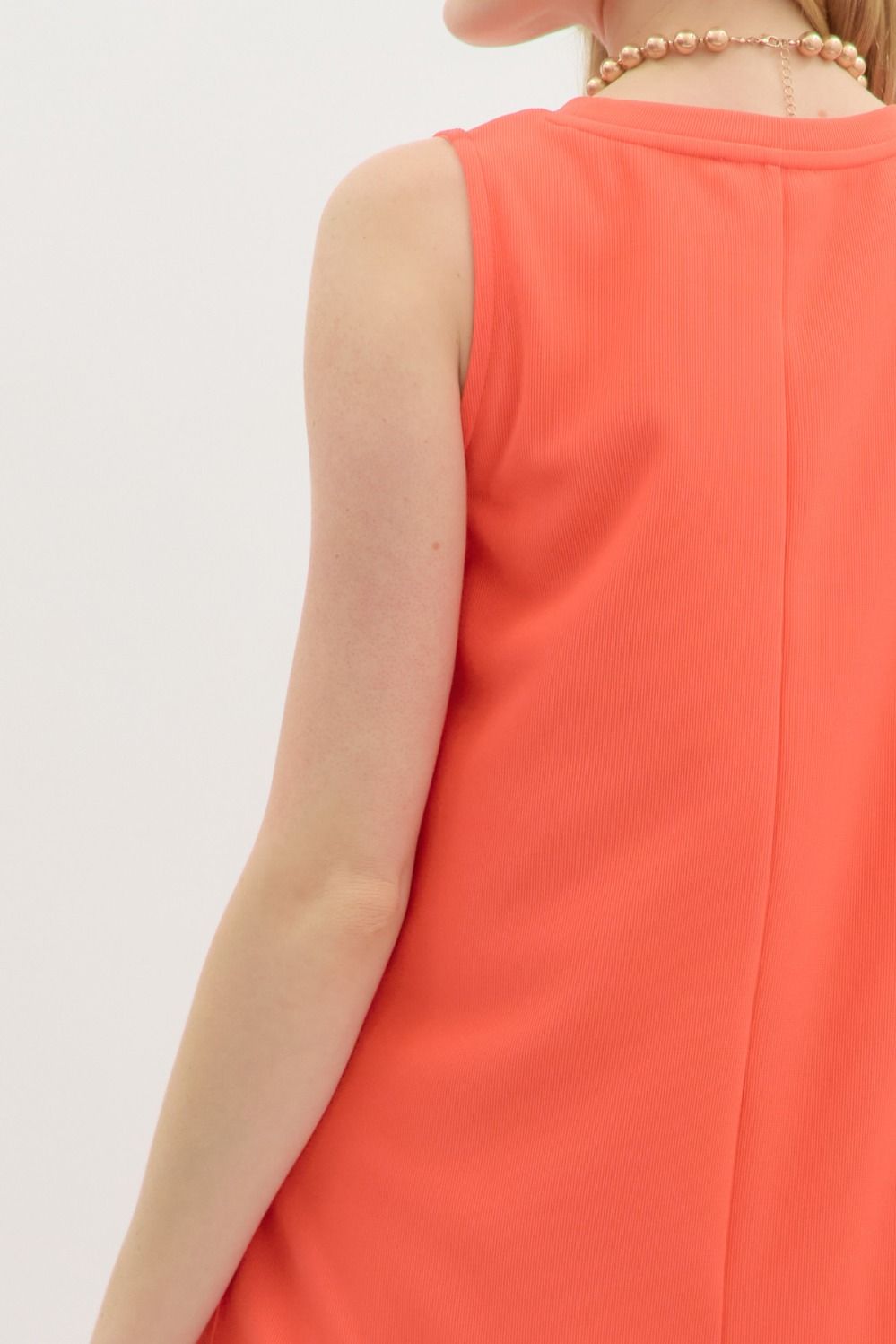 Coral Crush Midi Dress