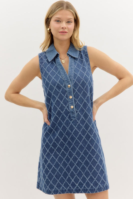 Diamond Days Denim Dress