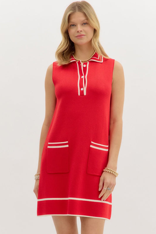 Varsity Chic Knit Dress
