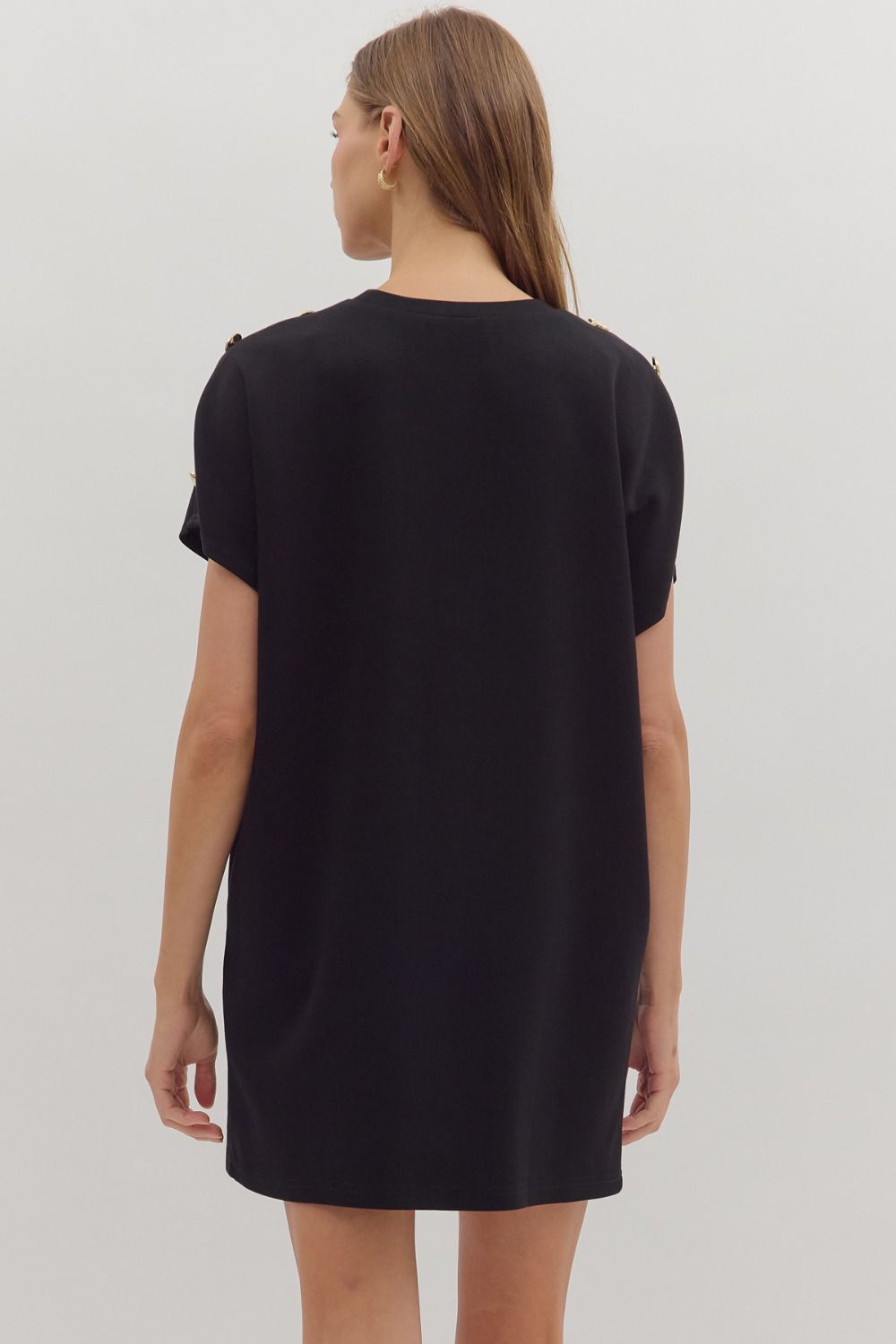 Madison Button Mini Dress