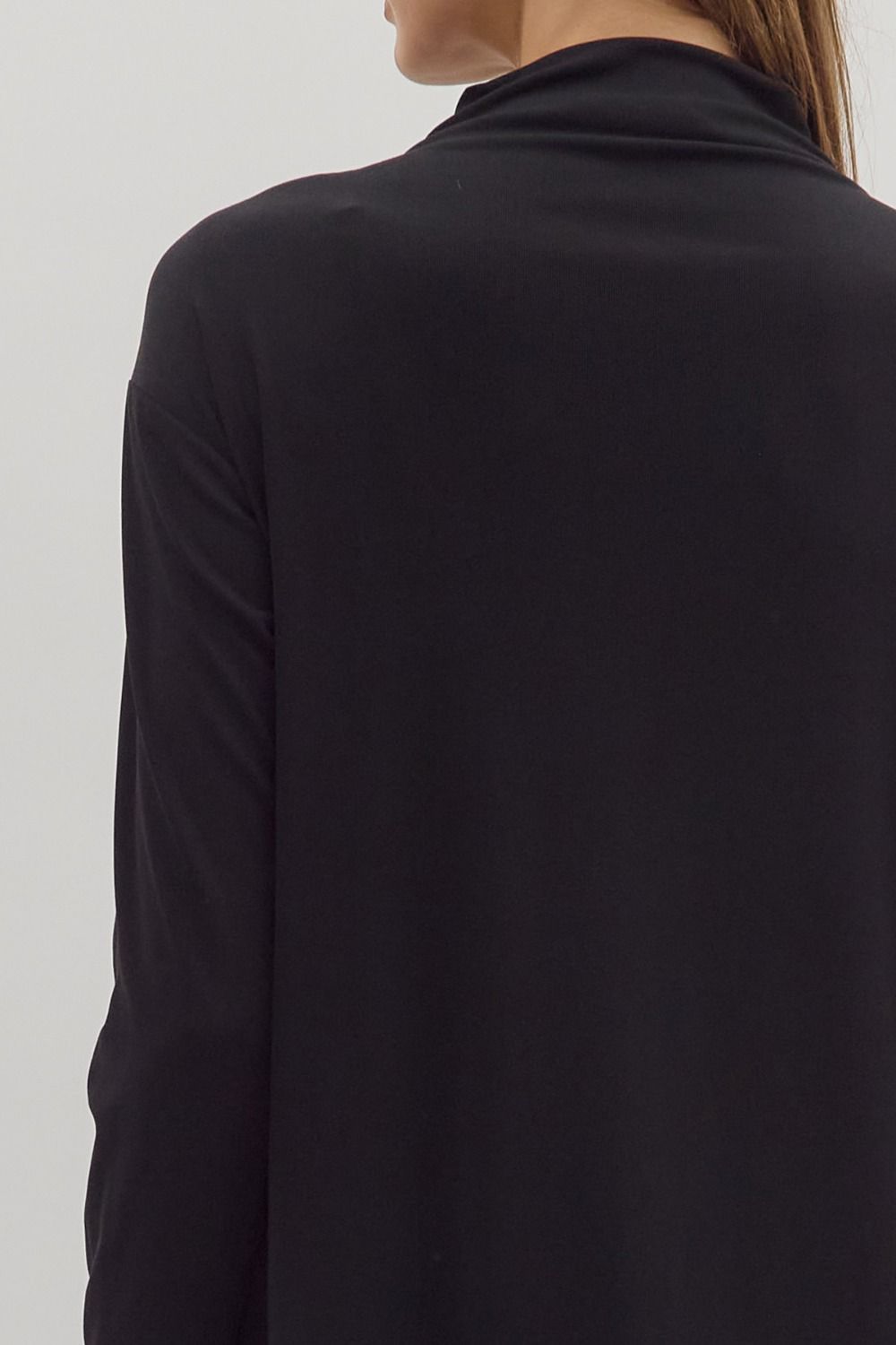 Sleek Essential Mockneck Midi Dress