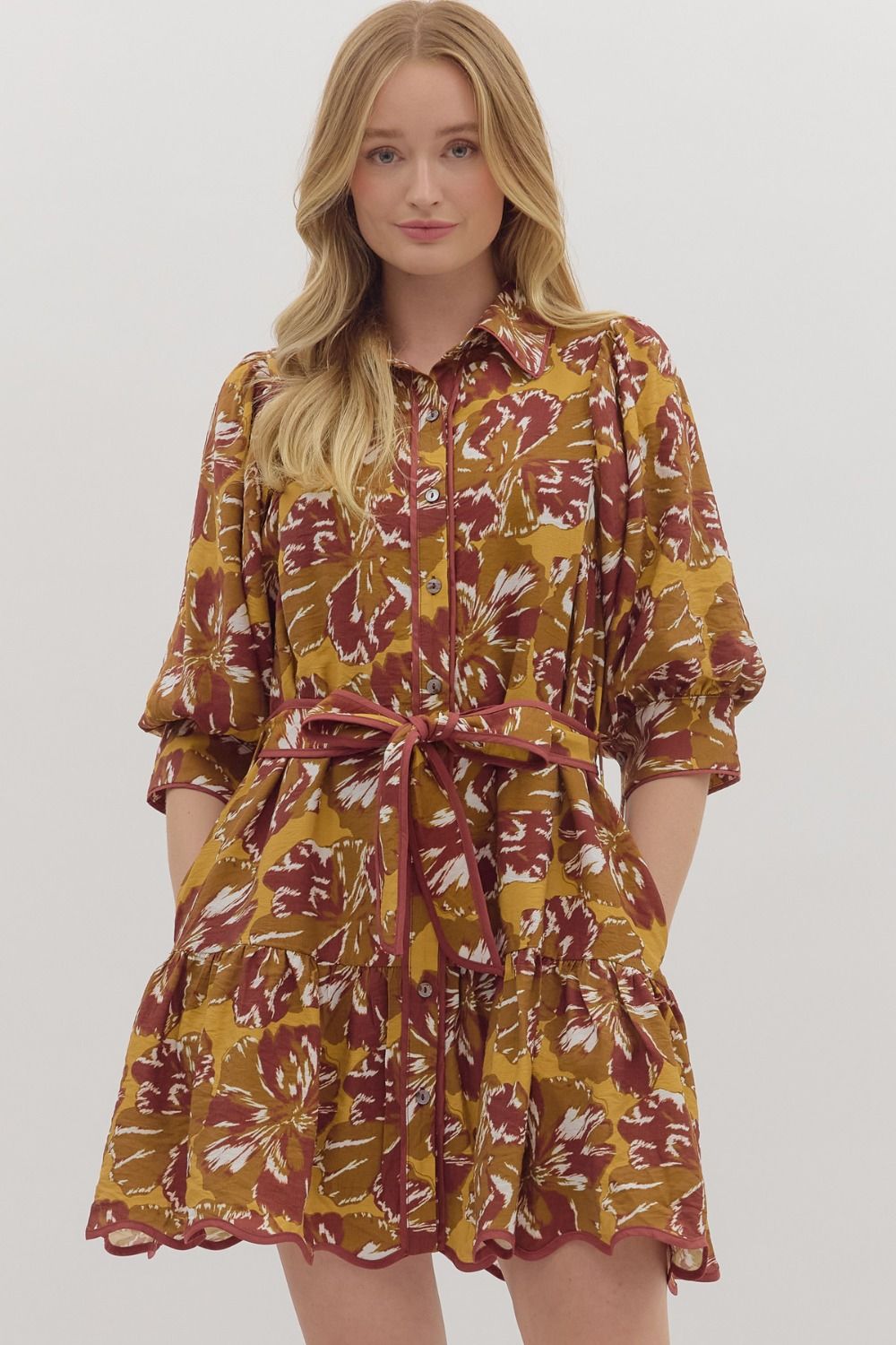 Elizabeth Taylor Tie Waist Dress