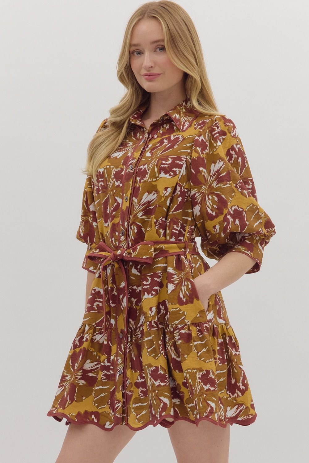 Elizabeth Taylor Tie Waist Dress