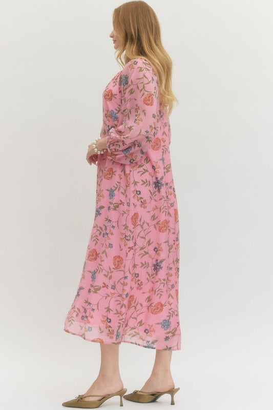 Joan Botanical Maxi Dress