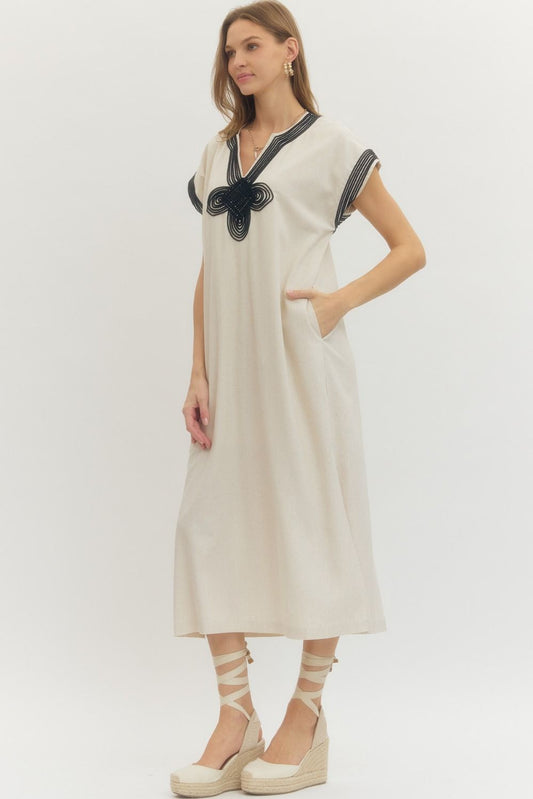 Drew Linen Midi Dress