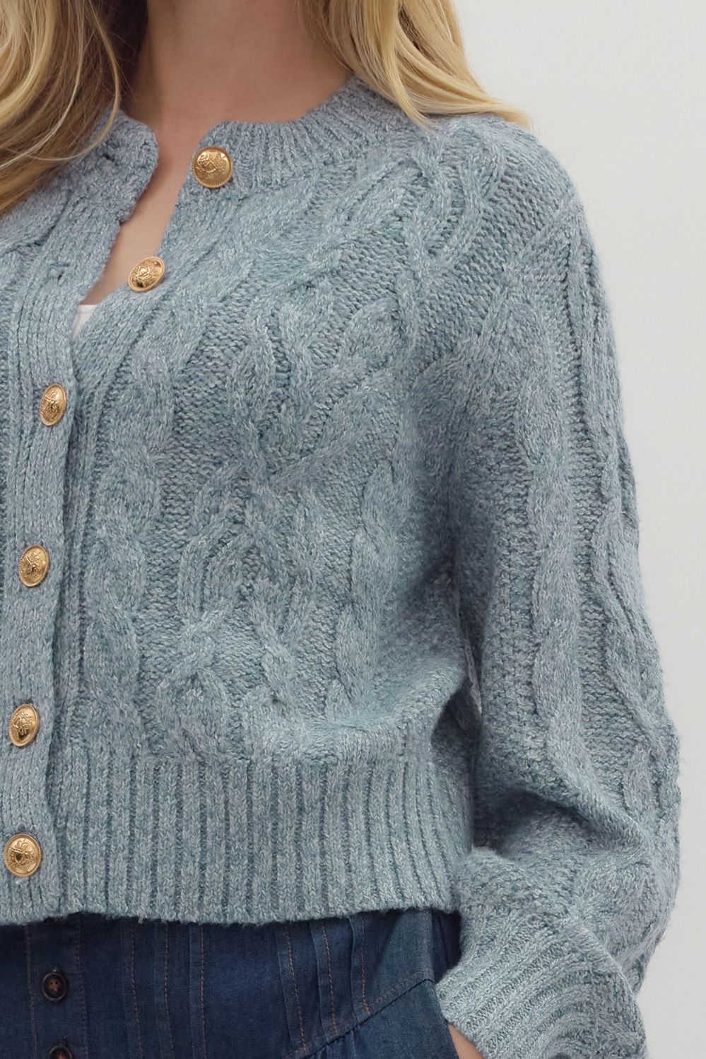 Misty Mornings Cable Cardigan