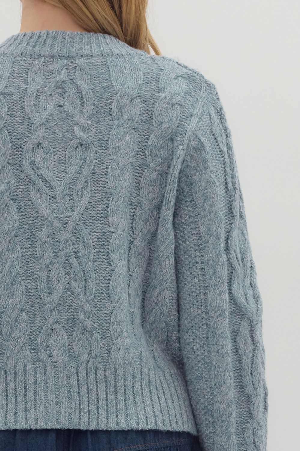 Misty Mornings Cable Cardigan