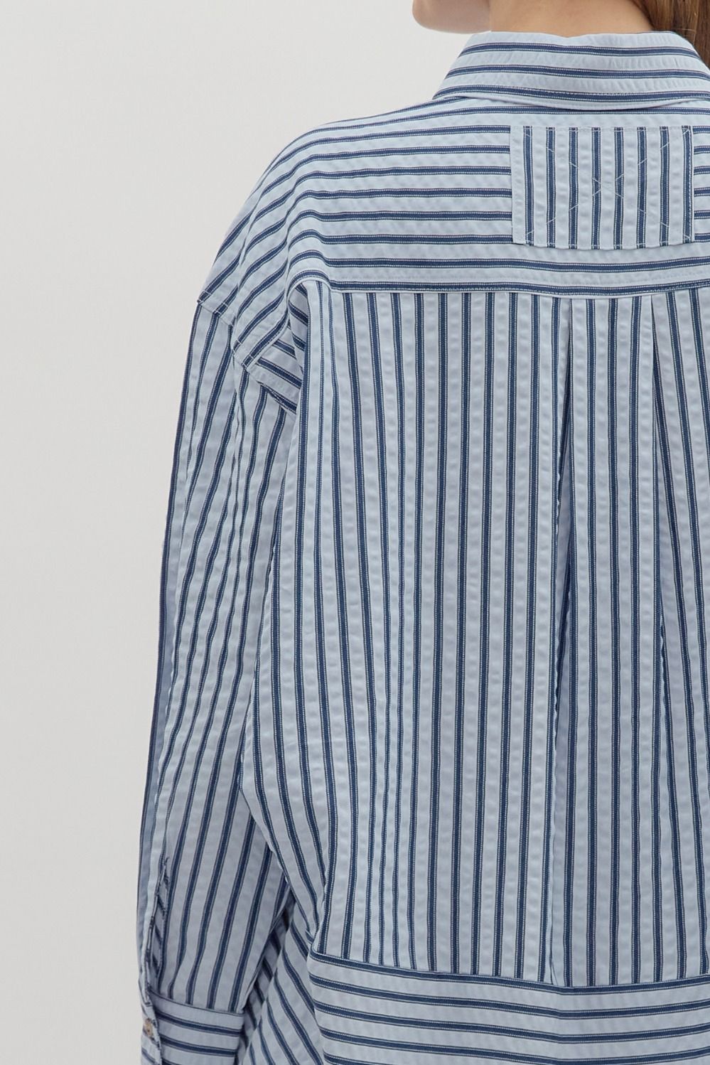 Tully Stripe Button Up Blouse
