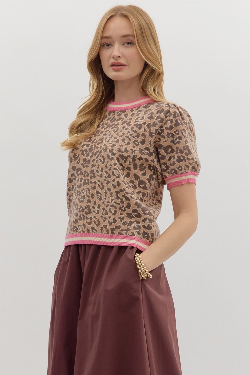 Wild Crush Leopard Sweater Tee