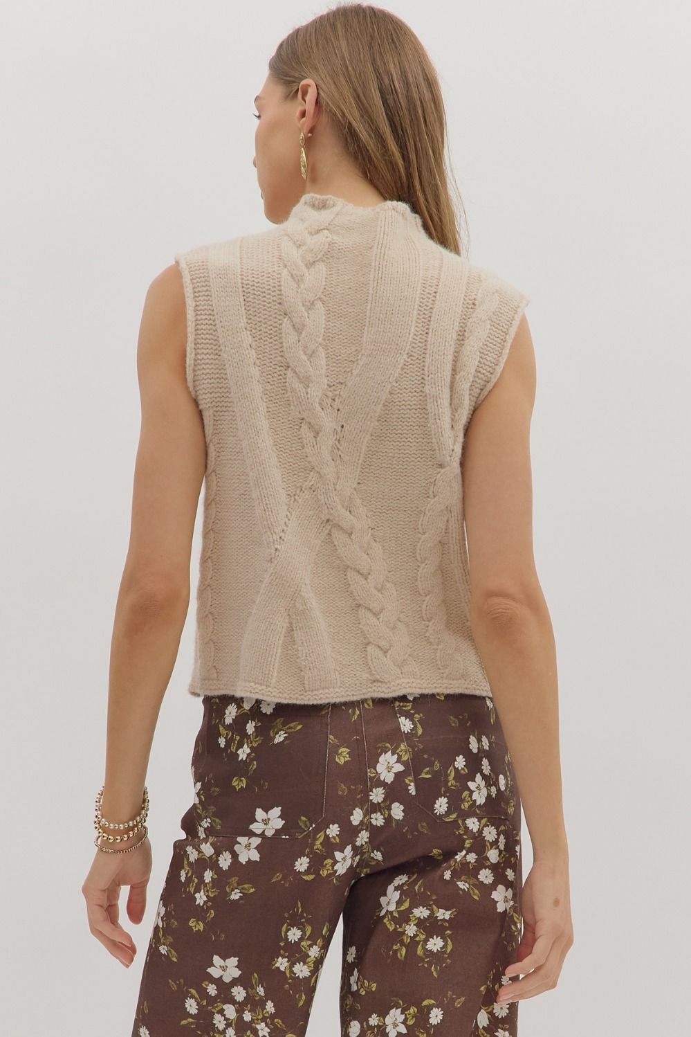 Cozy Cable Knit Tank