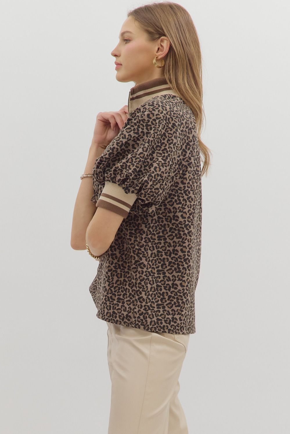 Quinn Leopard Blouse
