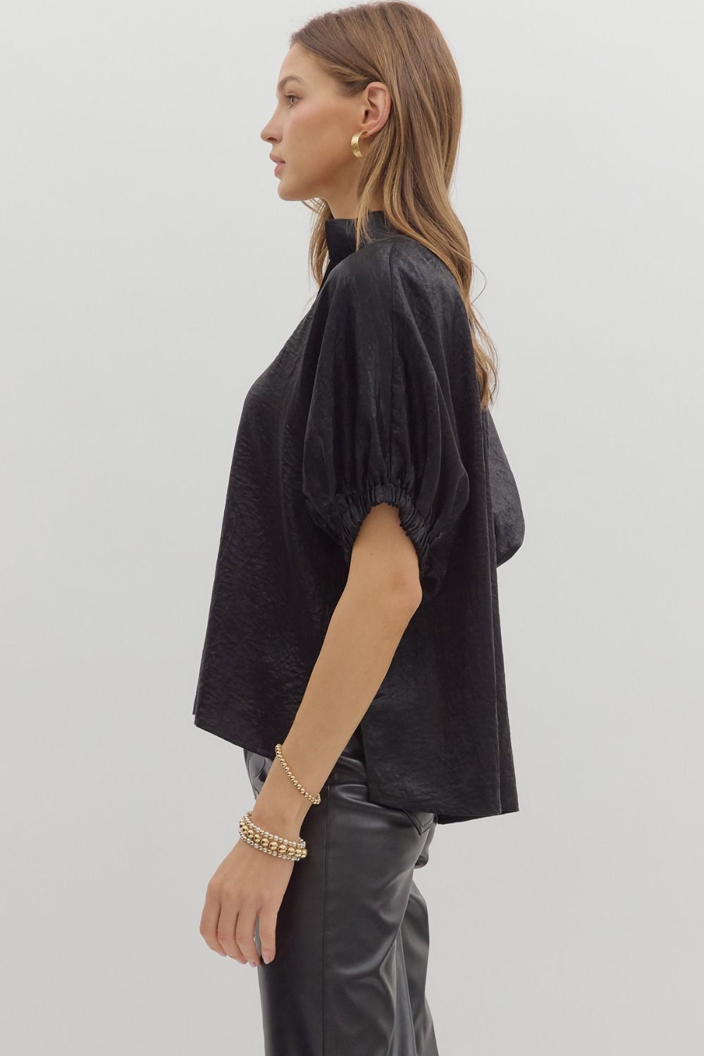 City Lights Black Blouse
