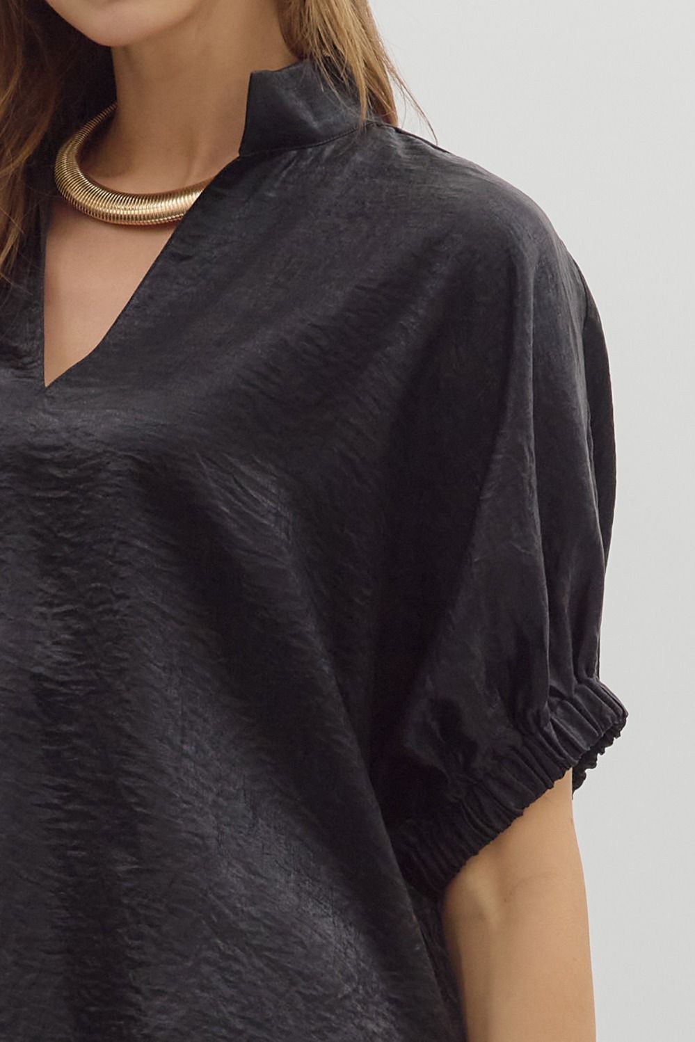 City Lights Black Blouse