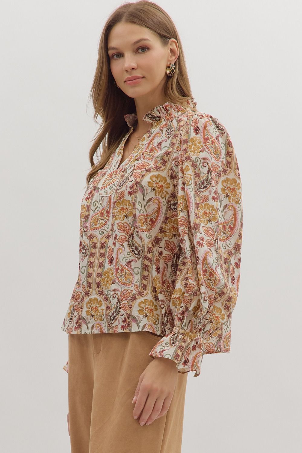 Sarah Paisley Blouse