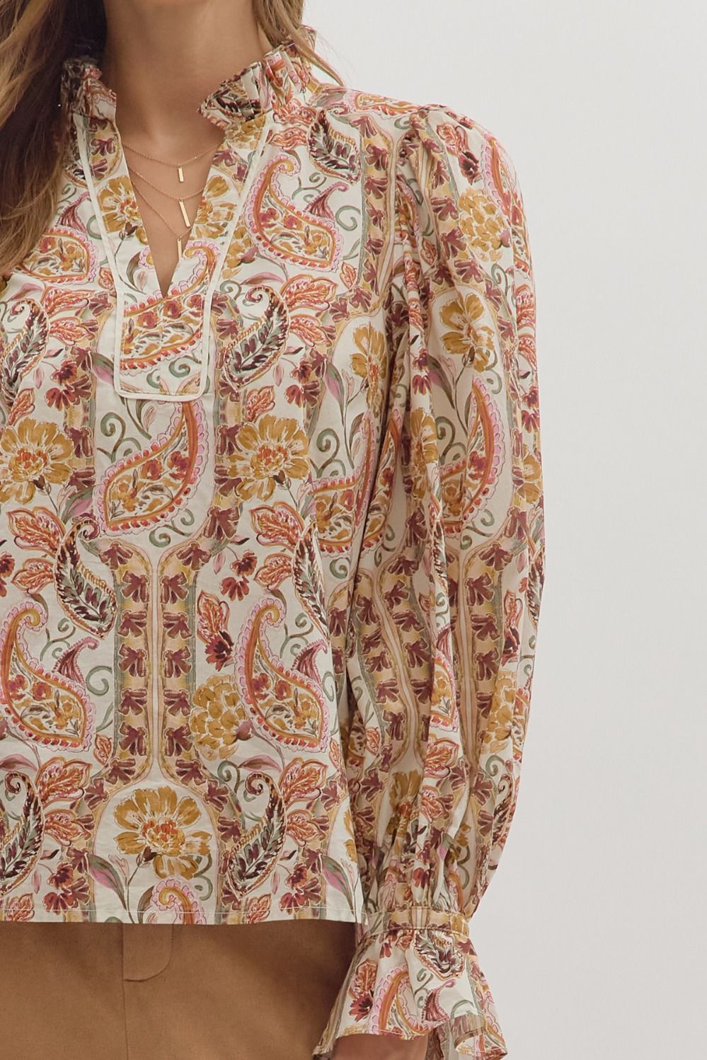 Sarah Paisley Blouse