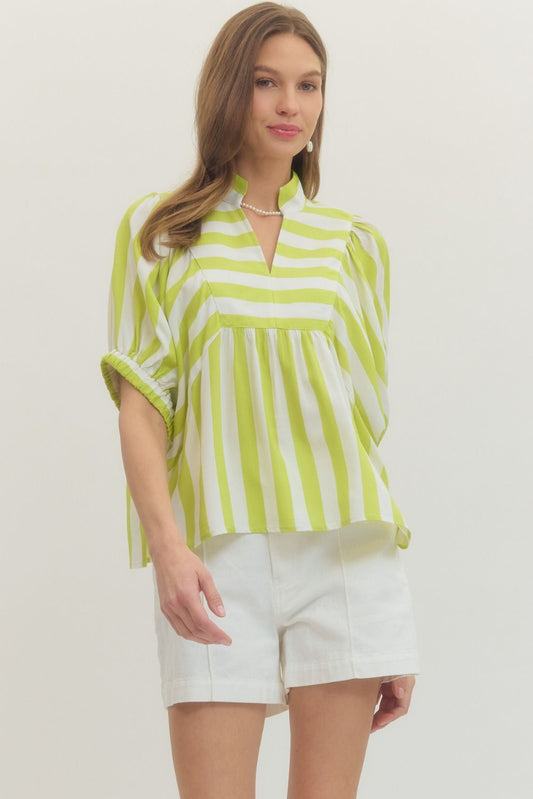 Limeaide Stripe Blouse