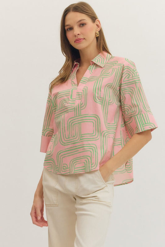 Peach Mojito Top