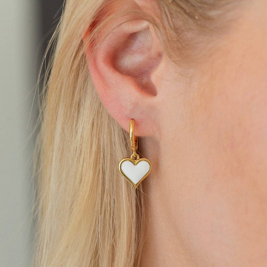 Black Heart Drop Huggies