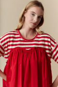 Red Sweetheart Baby Doll Top