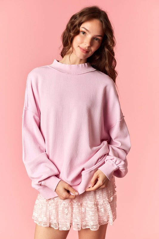 Sugar Cloud Mockneck Sweatshirt