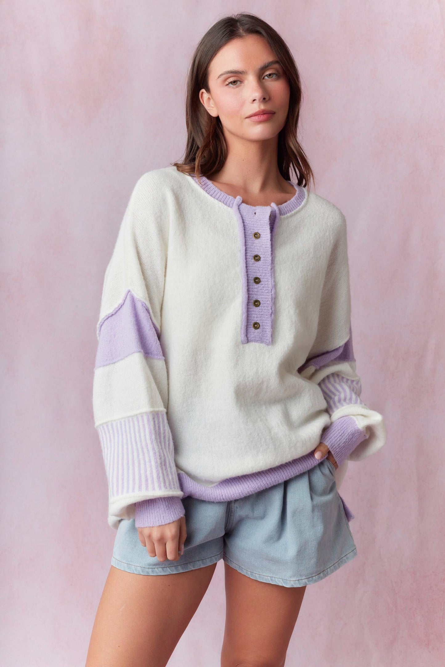 Lavender Haze Henley