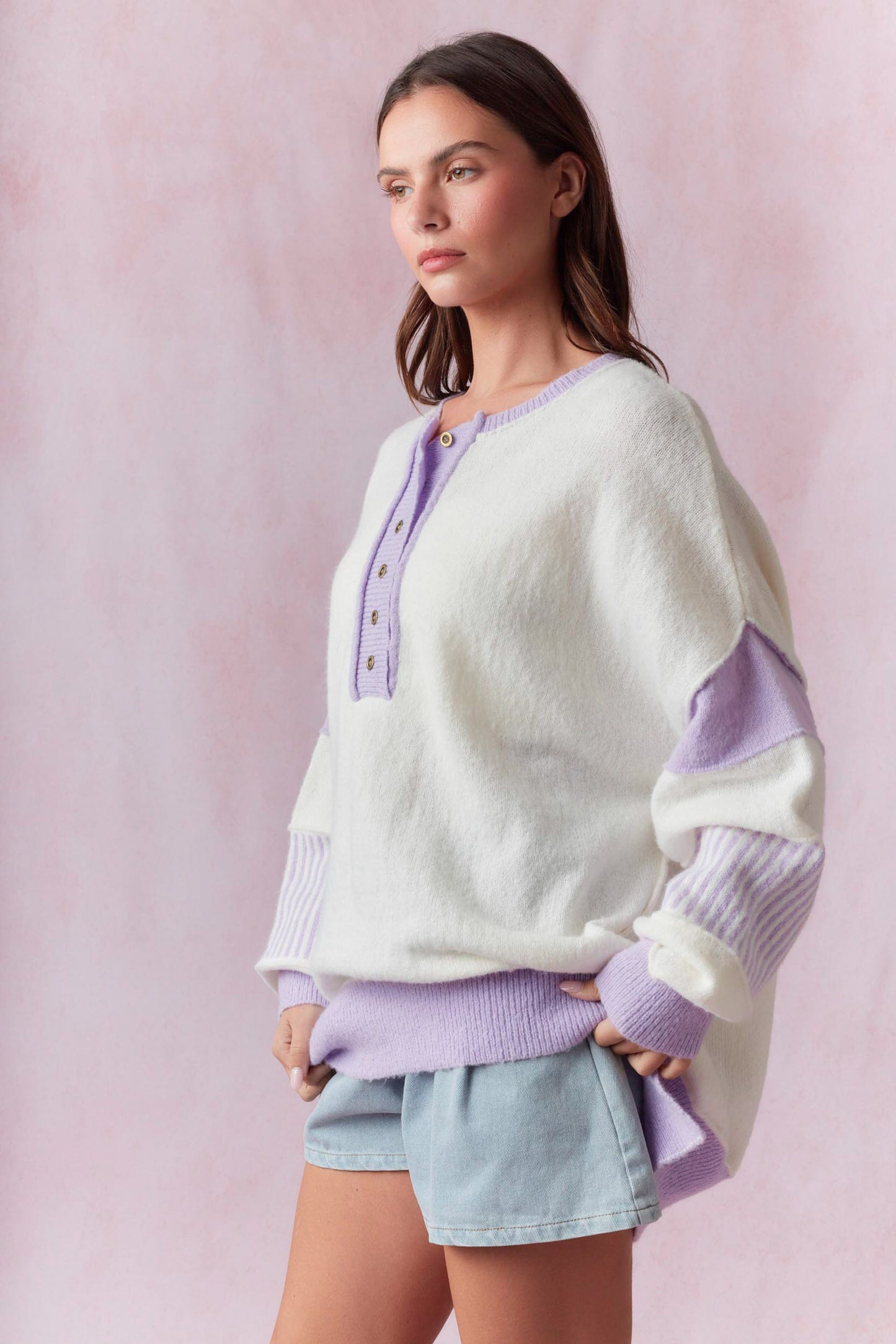 Lavender Haze Henley