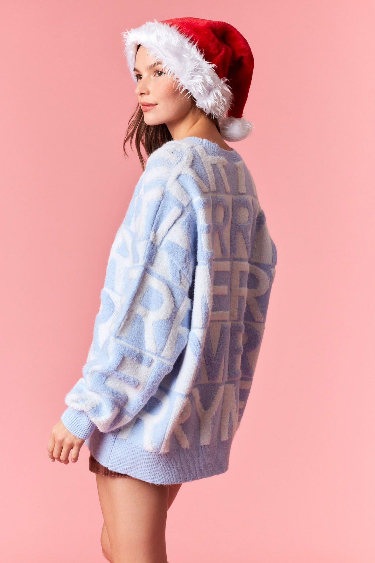Powder Blue Merry Sweater