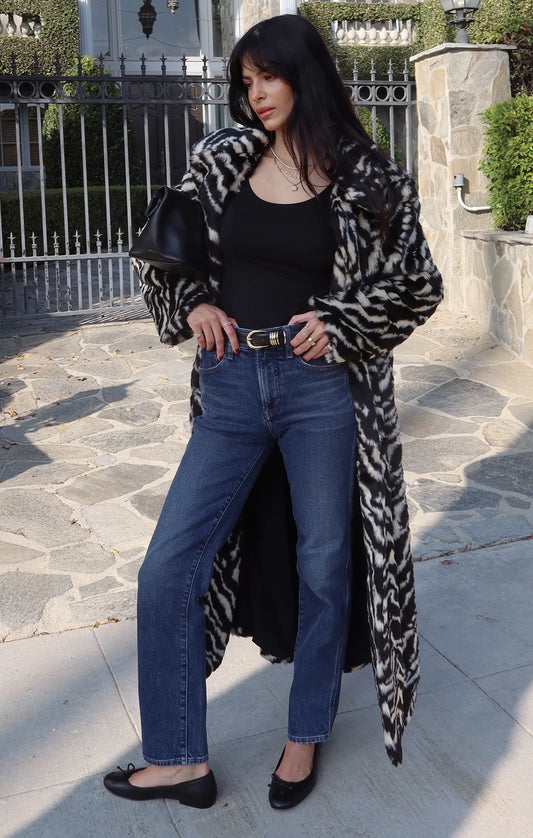 Miss Cindy Zebra Overcoat