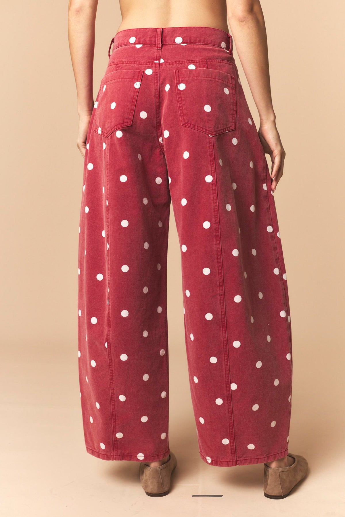 Dot Your Darling Barrel Jeans