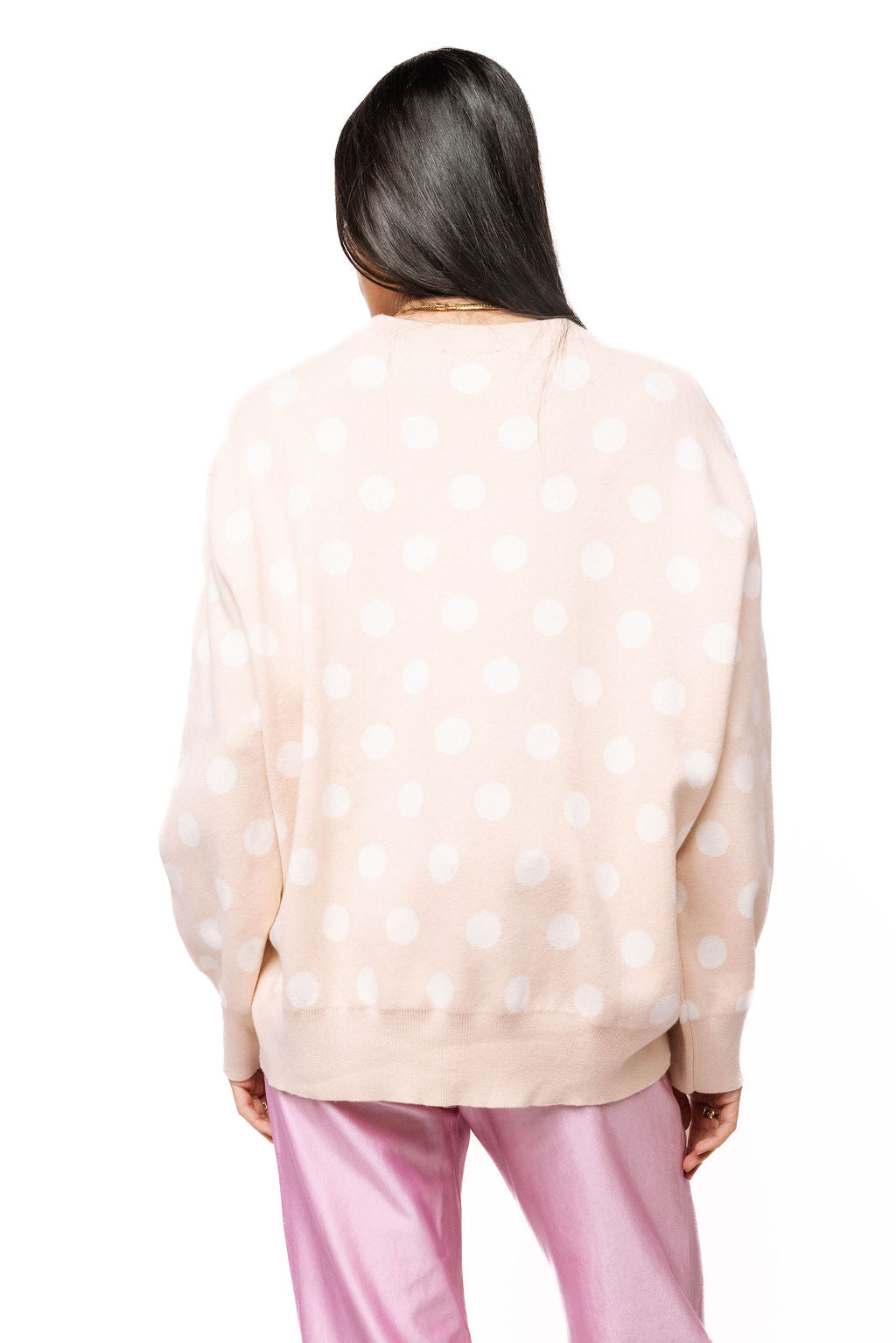 Polka Dot Horse & Rose Wreath Sweater