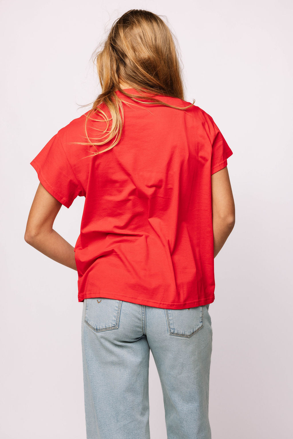 Queen of Sparkles Red Jeweled Football Tee