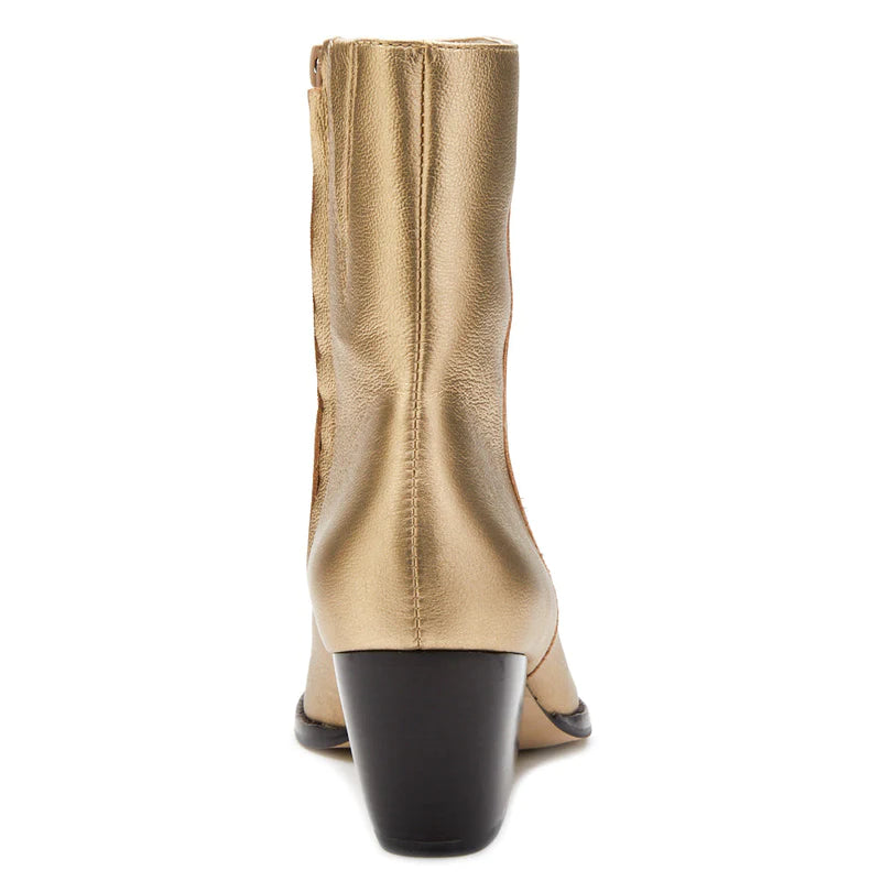 Caty Gold Ankle Boot