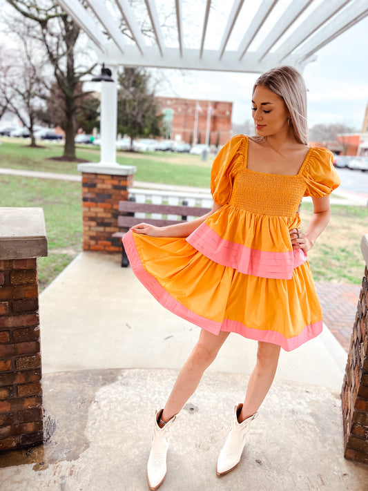 Clementine Punch Dress