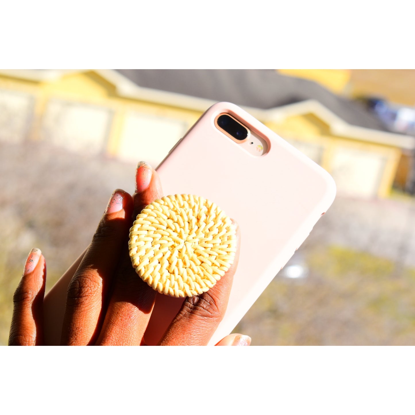 Rattan Phone Grips